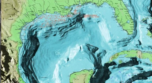 Gulf Of Mexico Topographic Map gulf of mexico topo maps | COTO Report
